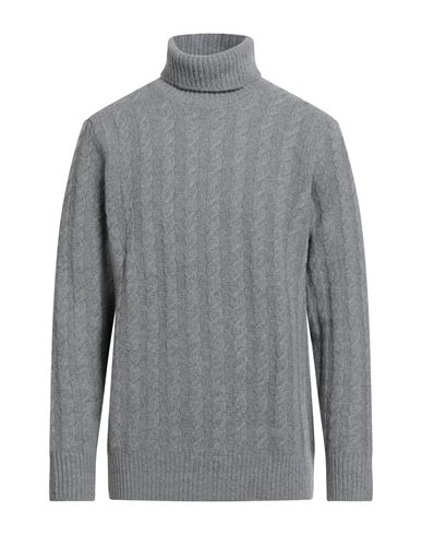 Man Turtleneck Grey Size 42 Alpaca wool, Virgin Wool
