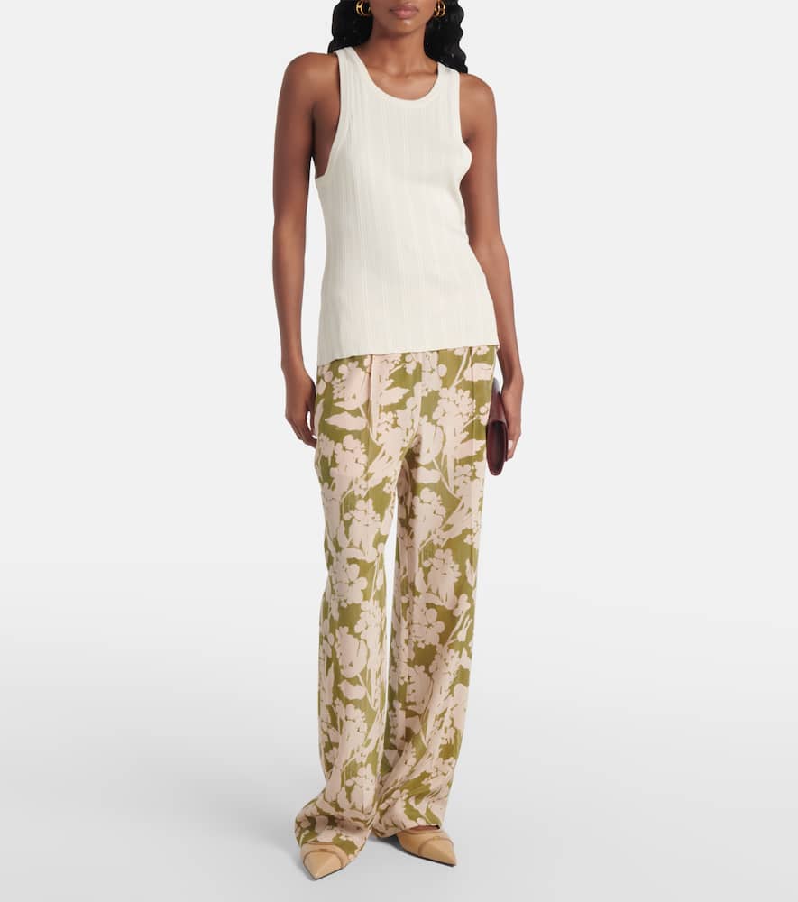 Silk pajama pants