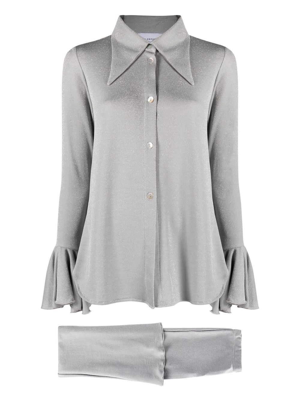 Lurex Lounge two-piece suit - Grey