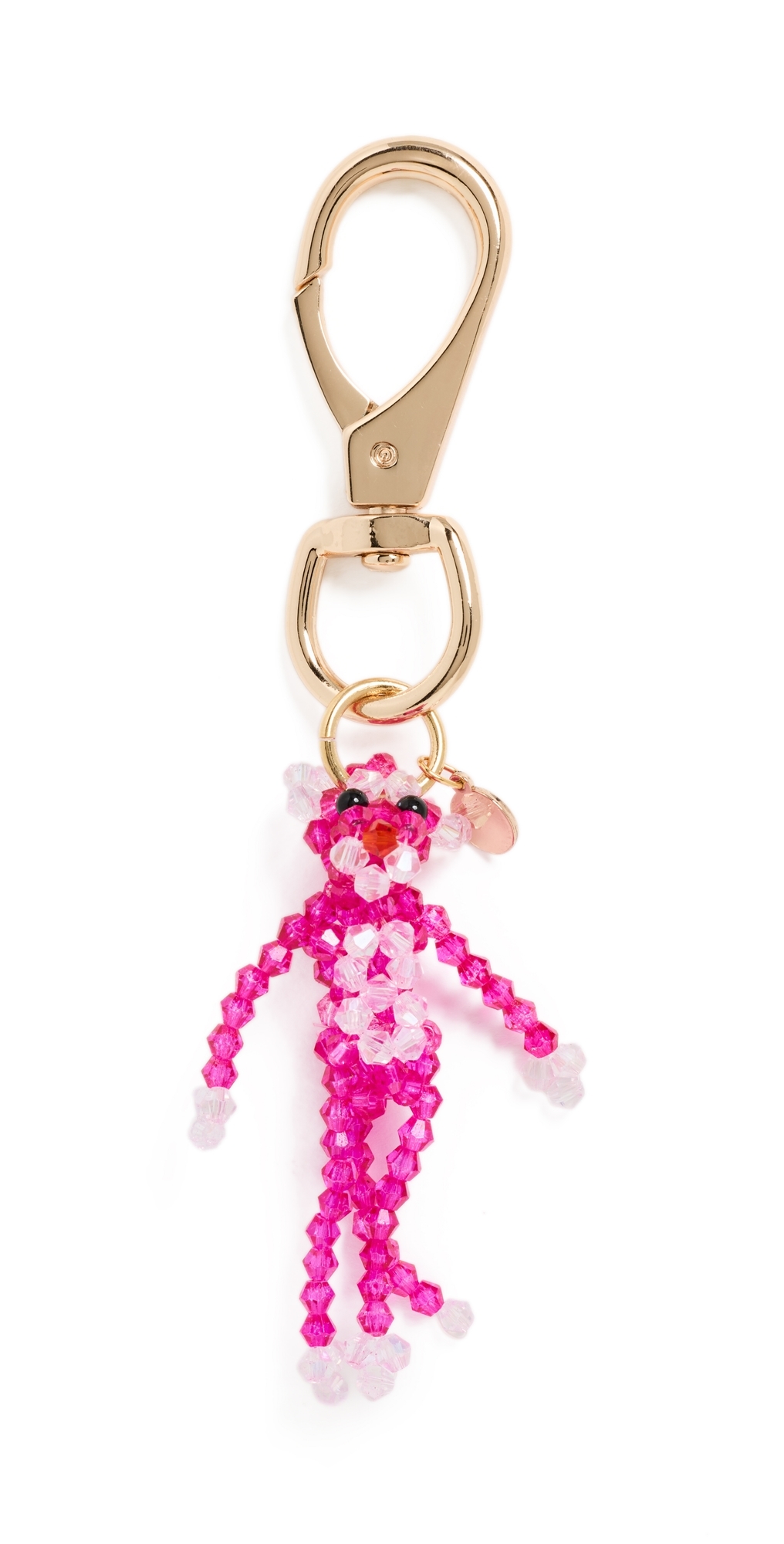 Pink Panther Bag Charm Keychain Pink One Size