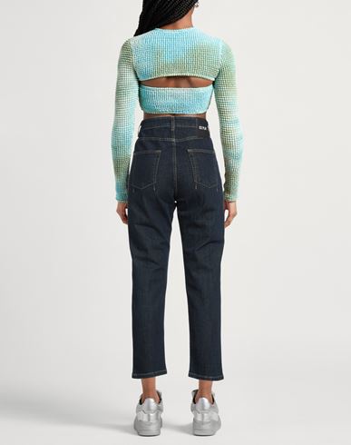 Woman Jeans Blue Size 25 Cotton, Elastane