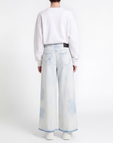 Woman Jeans Blue Size L Cotton, Elastane