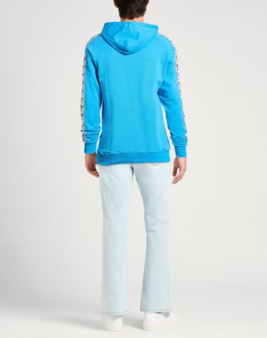 Man Sweatshirt Azure Size M Cotton