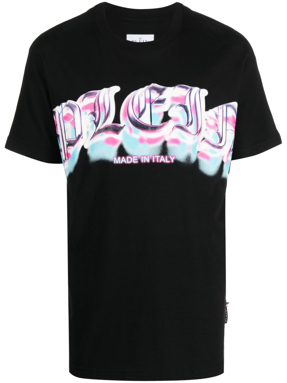 Logo-print short-sleeved T-shirt - Black