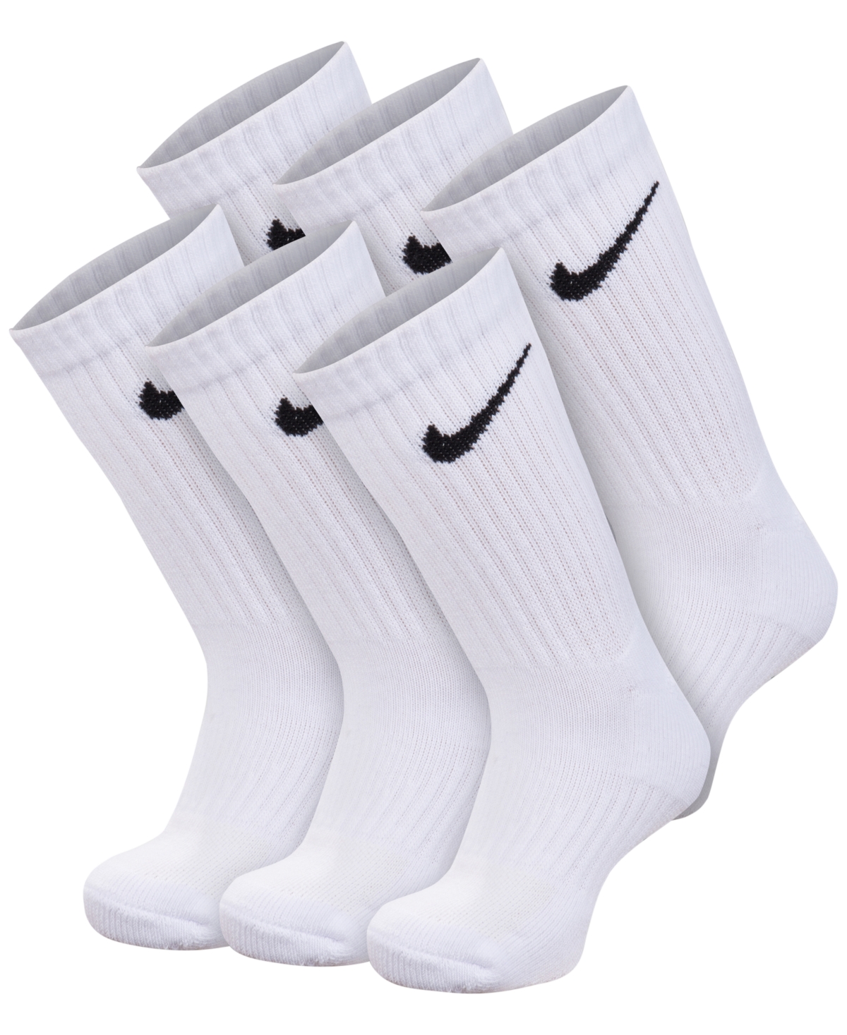 Little Boys 6-Pk. Performance Crew Socks - White