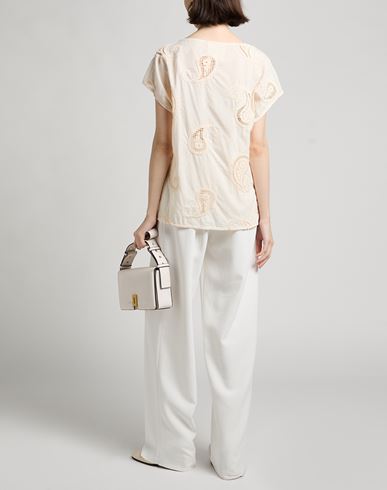 Woman Top Cream Size 6 Cotton