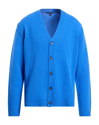 Man Cardigan Azure Size 44 Virgin Wool