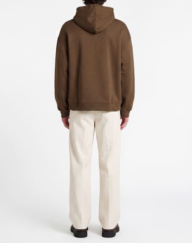 Man Sweatshirt Khaki Size M Cotton