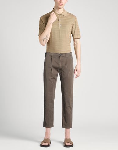 Man Pants Taupe Size 29 Cotton, Lycra, Metallic fiber