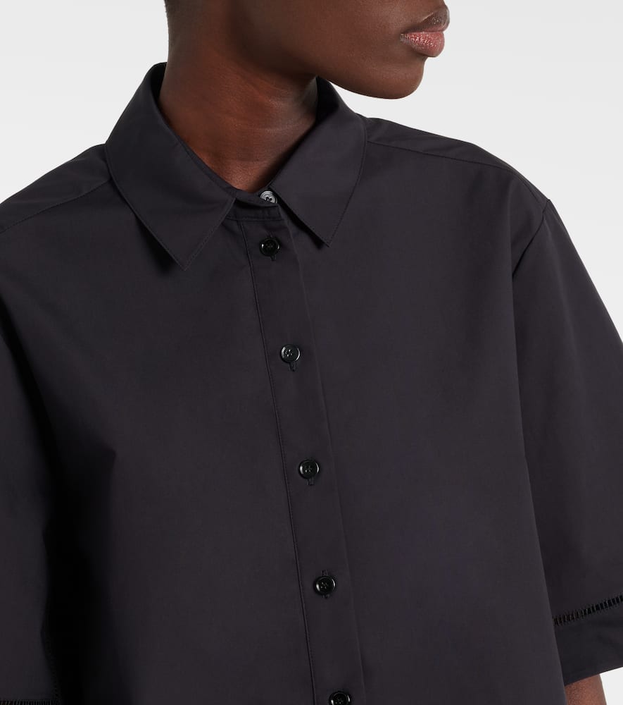 Róhe Embroidered cotton poplin shirt