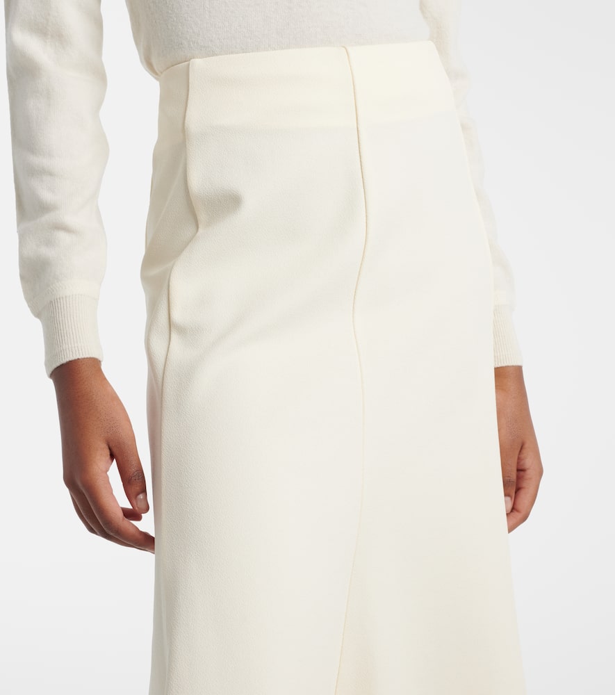 High-rise midi skirt