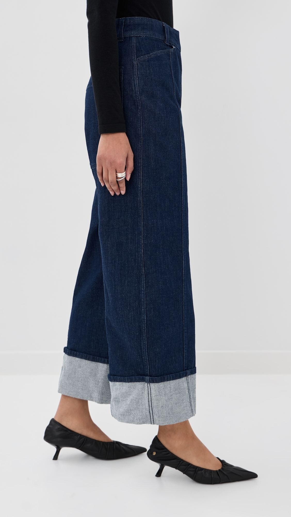 Denim Cuff Pants Rinsed