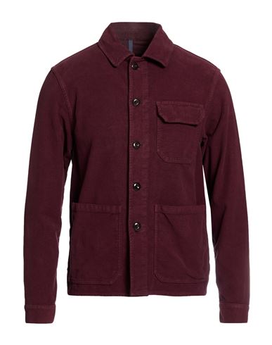 Man Shirt Garnet Size L Cotton, Elastane