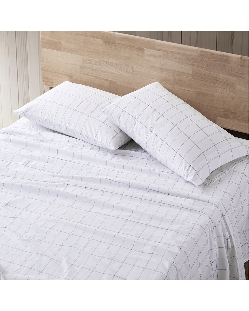 Northern Plaid 4Pc Grey Sheet Set