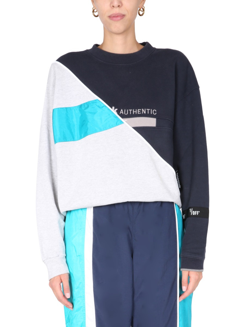 Blue Color Block Sweatshirt