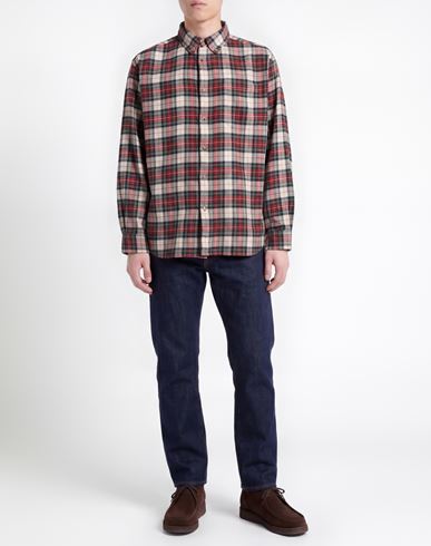 Man Shirt Red Size M Cotton