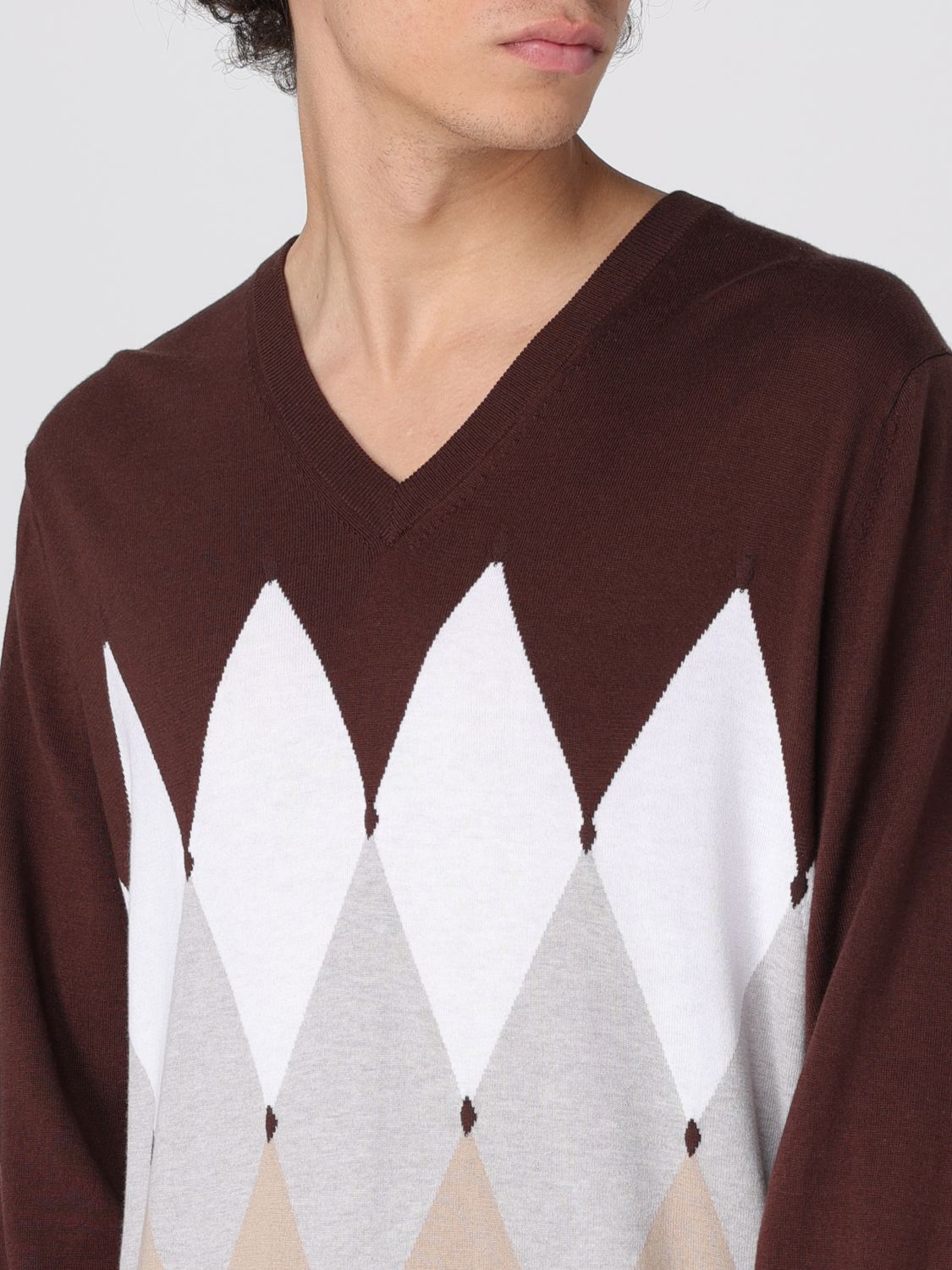 Cardigan BALLANTYNE Men color Brown