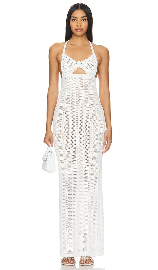 MAJORELLE Davia Maxi Dress in Ivory. L also in