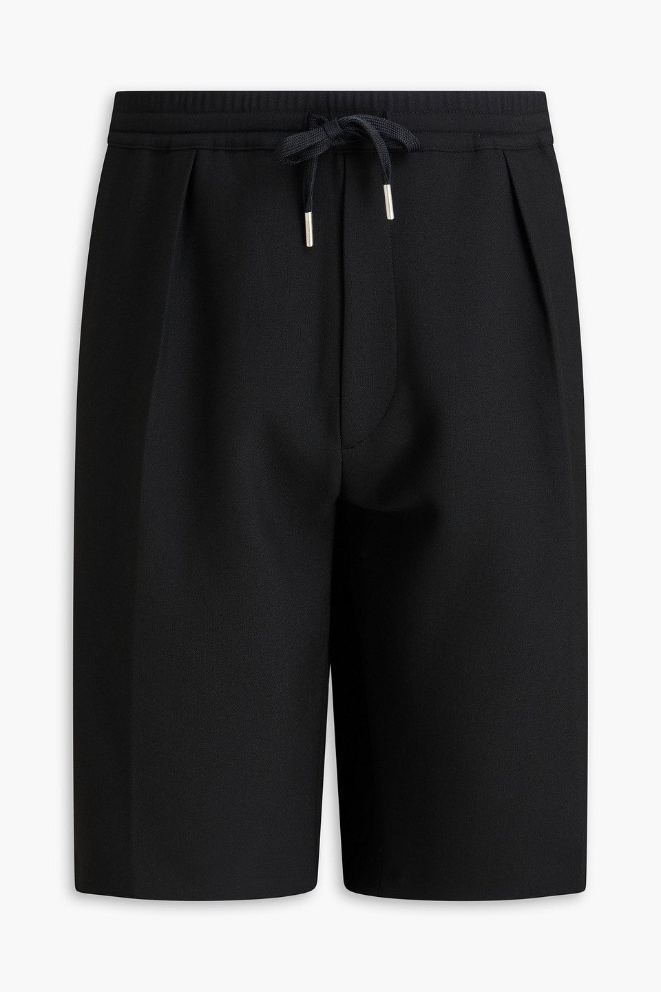 Stretch-jersey drawstring shorts - Black - FR 46