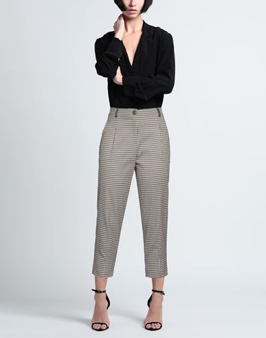 Woman Pants Green Size 2 Polyester, Viscose, Elastane