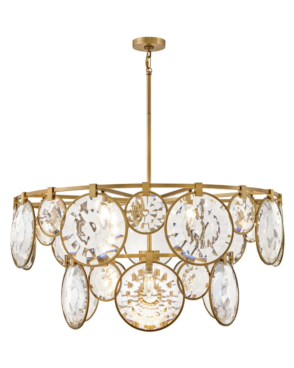 Heritage Brass LED Chandelier from the Nala Collection