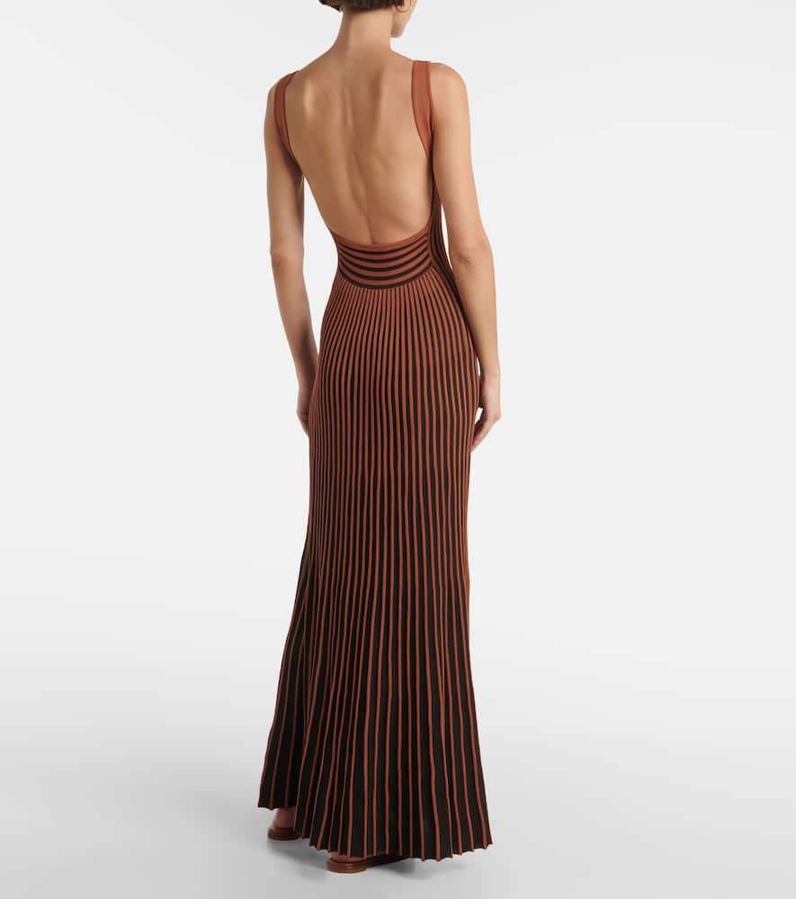 Staud Claretta pleated maxi dress
