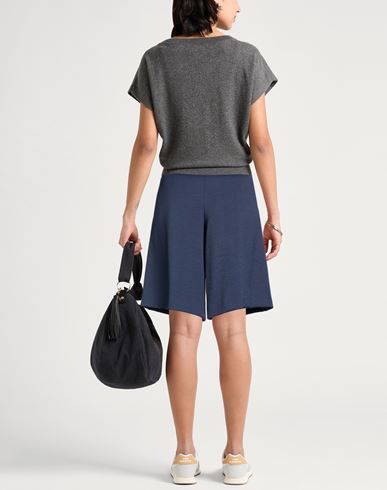 Woman Shorts & Bermuda Shorts Navy Size 28 Polyester, Elastane