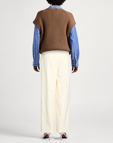 Officine Générale Woman Pants Cream Size 6 Virgin Wool