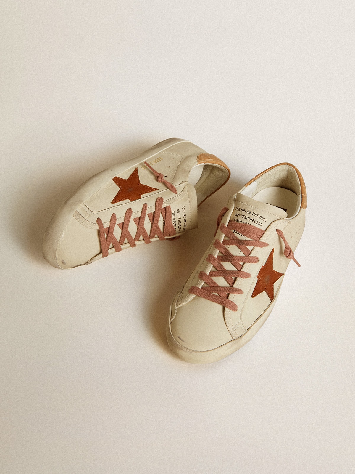 Golden Goose - Women’s Super-star With Leather Star And Crocodile-print Leather Heel Tab, Woman