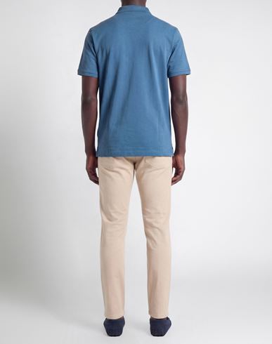 Man Polo shirt Slate blue Size M Cotton