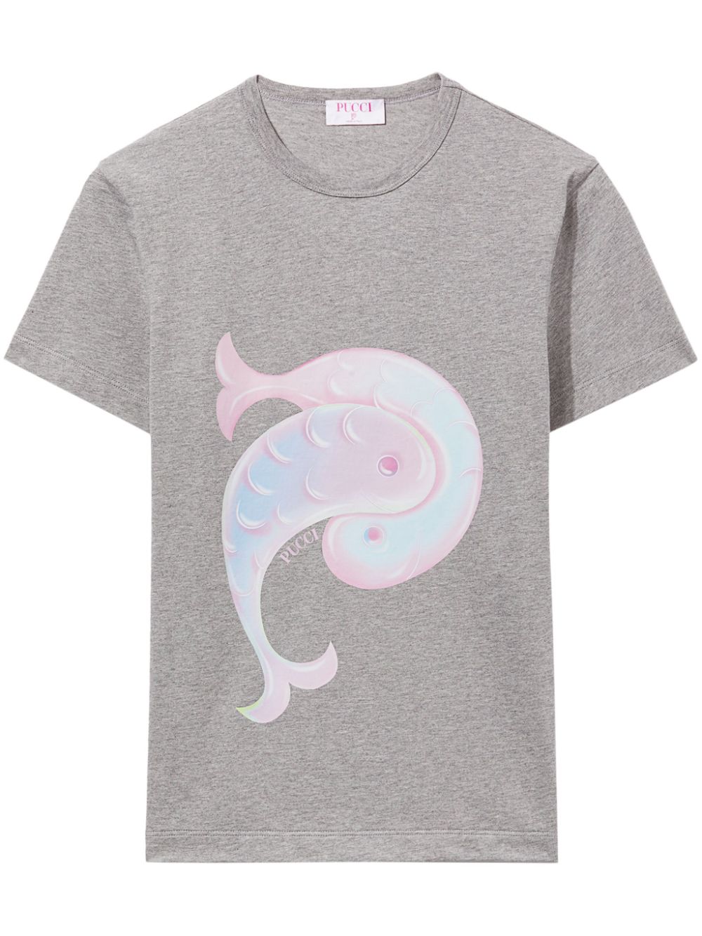 Logo-print cotton T-shirt - Grey
