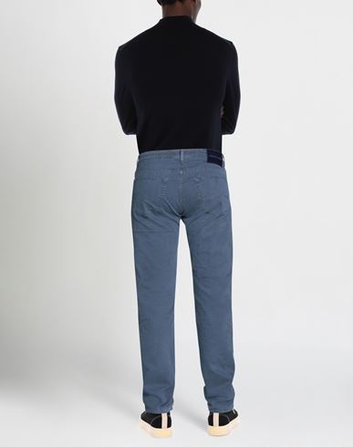 Jacob Cohёn Man Jeans Slate blue Size 34 Cotton, Elastane, Polyester