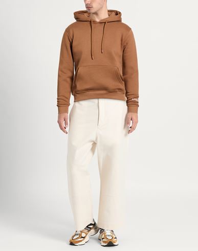 Man Sweatshirt Camel Size S Polyester, Cotton
