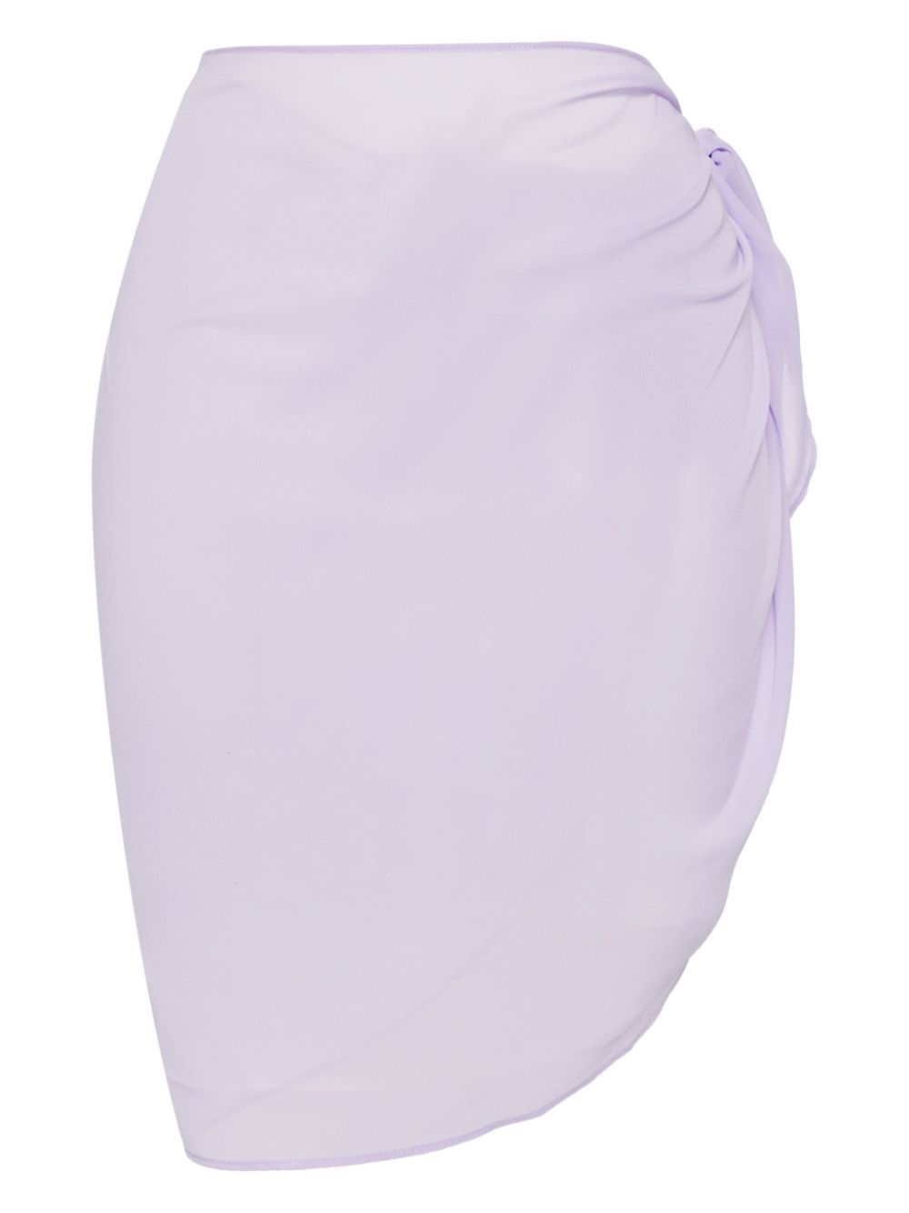 Georgette sheer beach cover-up - Purple
