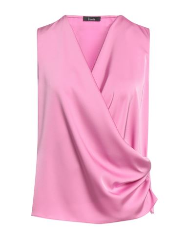 Woman Top Fuchsia Size S Polyester