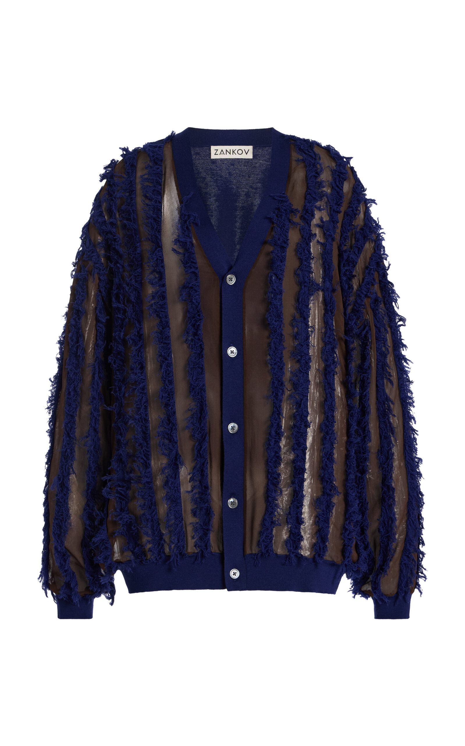 Oscar Sheer Wool-Silk Sweater