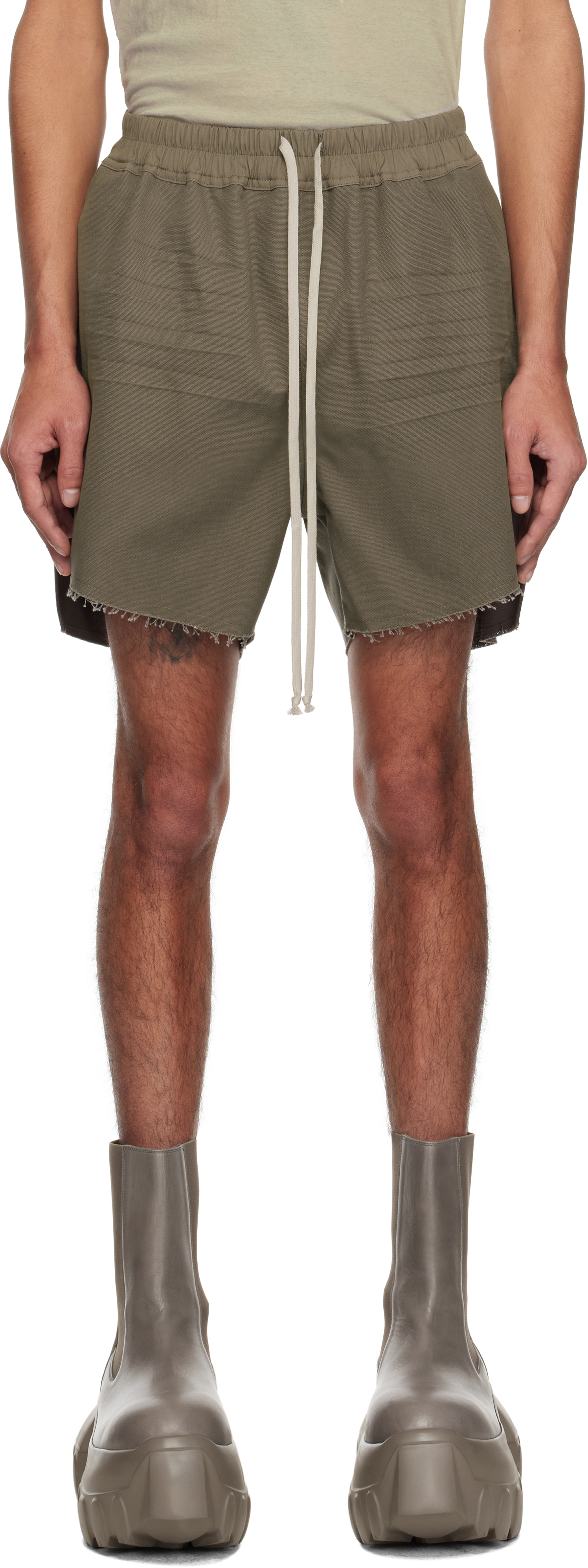 Rick Owens Gray Hollywood Boxers Shorts