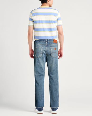 Man Jeans Blue Size 28 Cotton, Elastane