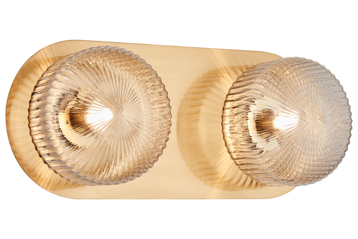 Aged Gold Brass LED Wall Sconce from the Knobbel Collection
