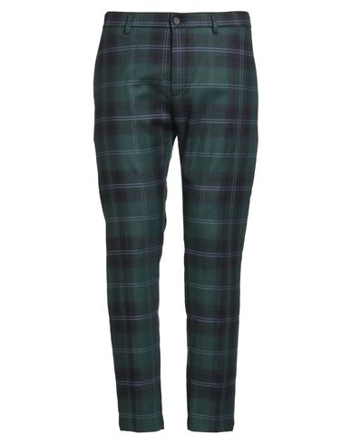 Man Pants Green Size 34 Polyester, Polyamide, Viscose, Wool, Elastane