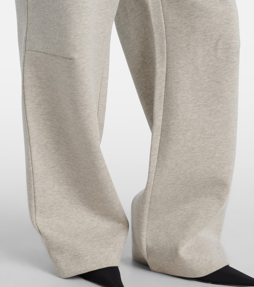 Embossed logo cotton sweatpants