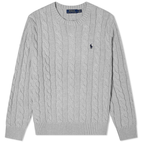Cable knit knitted sweatshirt