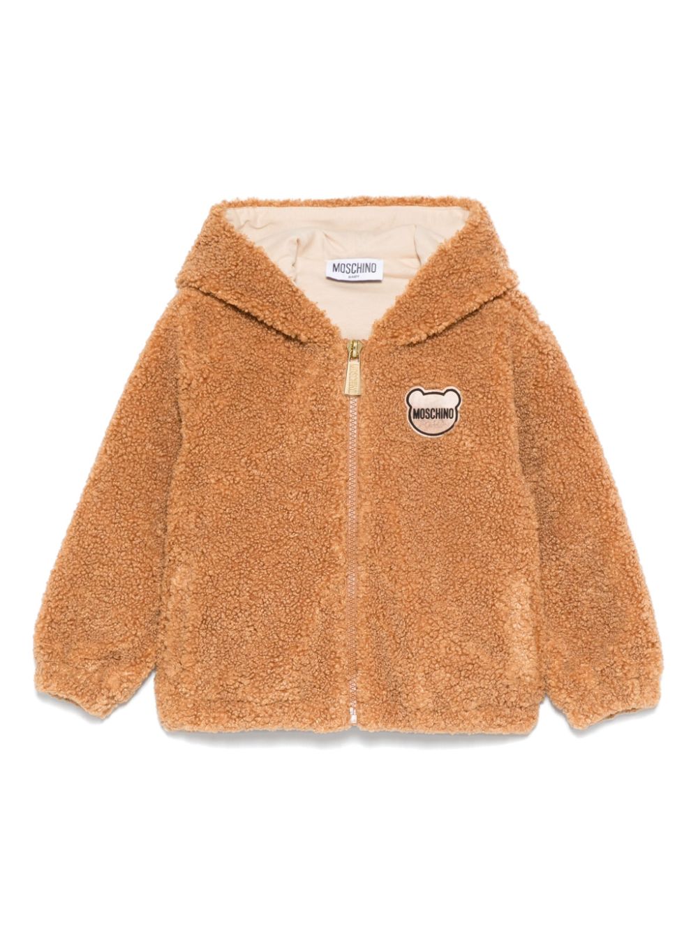 Faux-shearling jacket - Brown