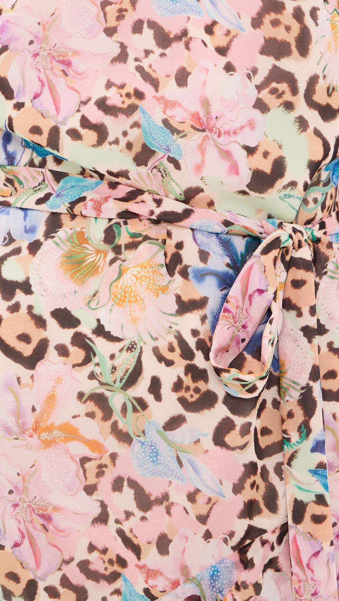 Marissa Silk Mini Dress 2491 Leopard Lilia
