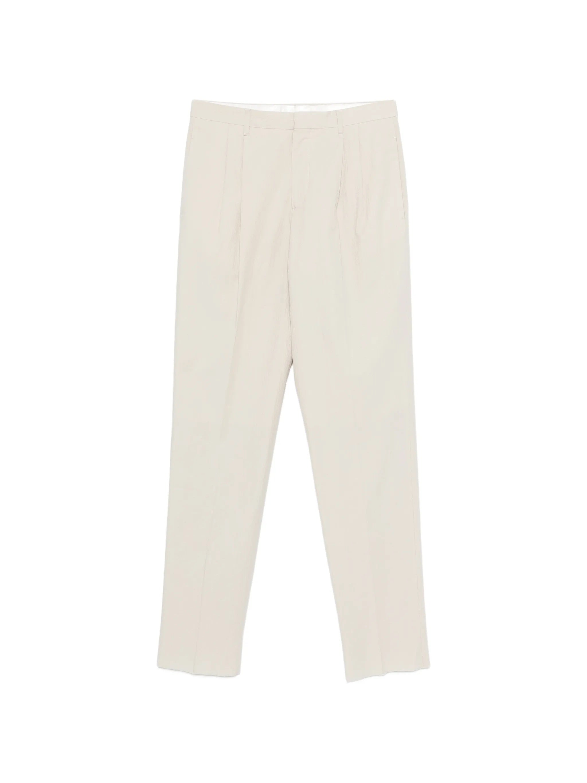 Tailored Trousers with Zip Closure for Men