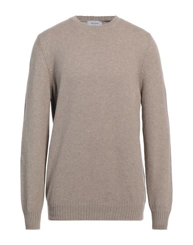 Gran Sasso Man Sweater Light brown Size 48 Virgin Wool