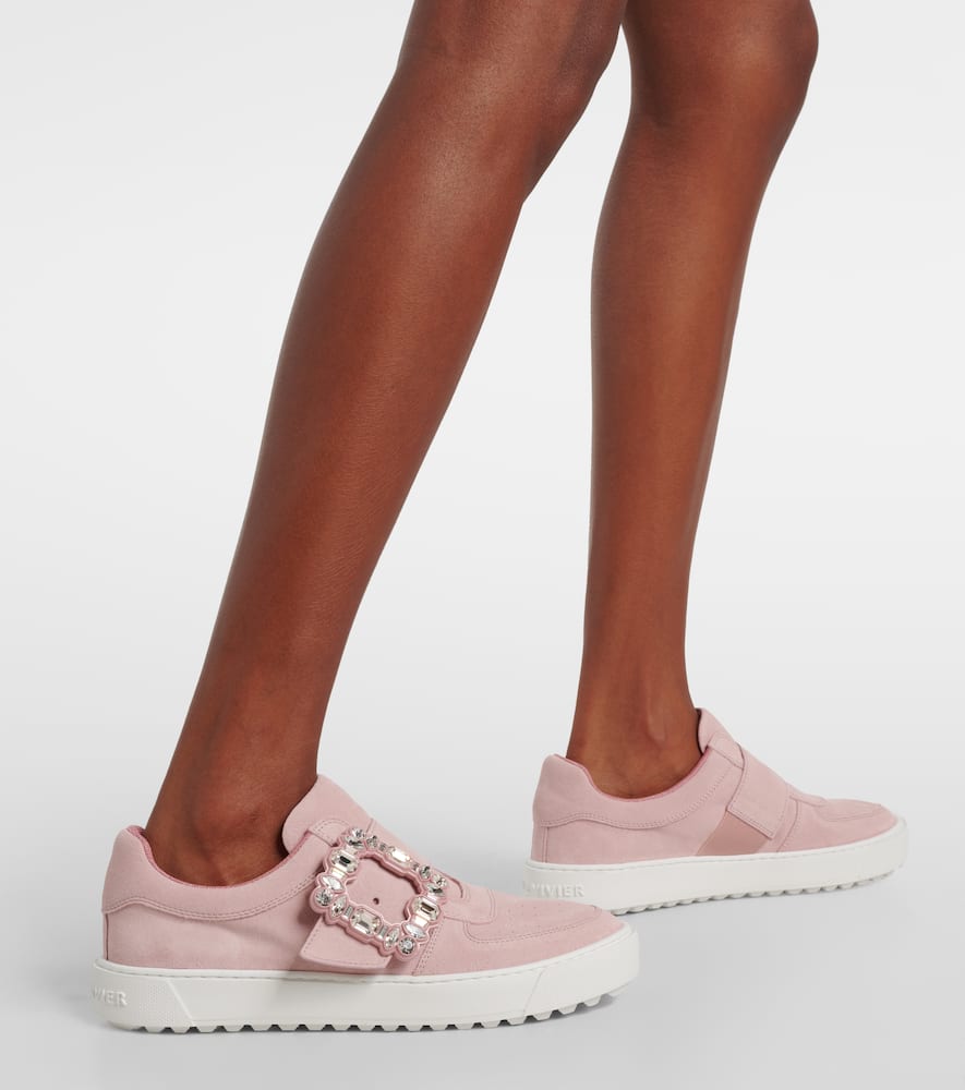 Roger Vivier Very Vivier embellished leather sneakers