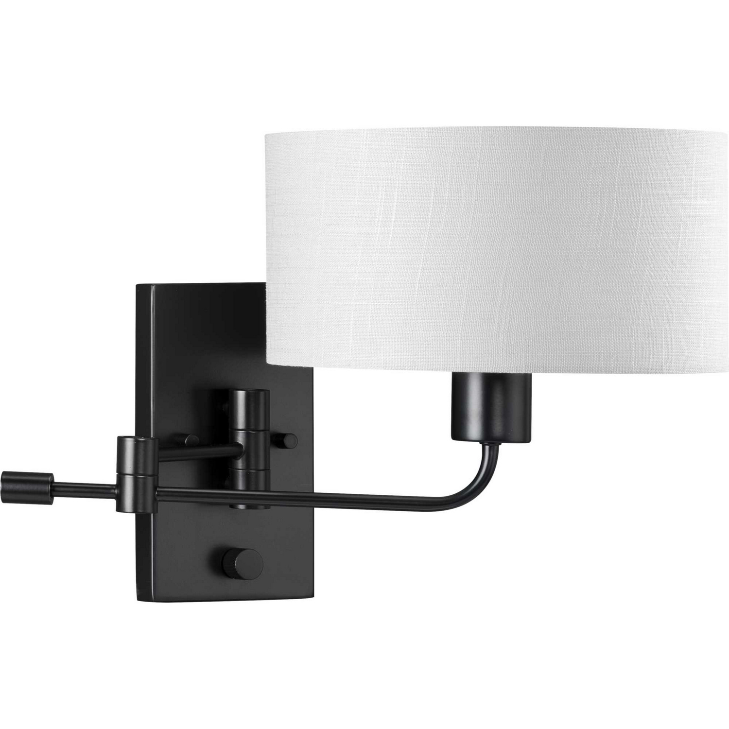 Matte Black One Light Wall Bracket from the Carrick Collection