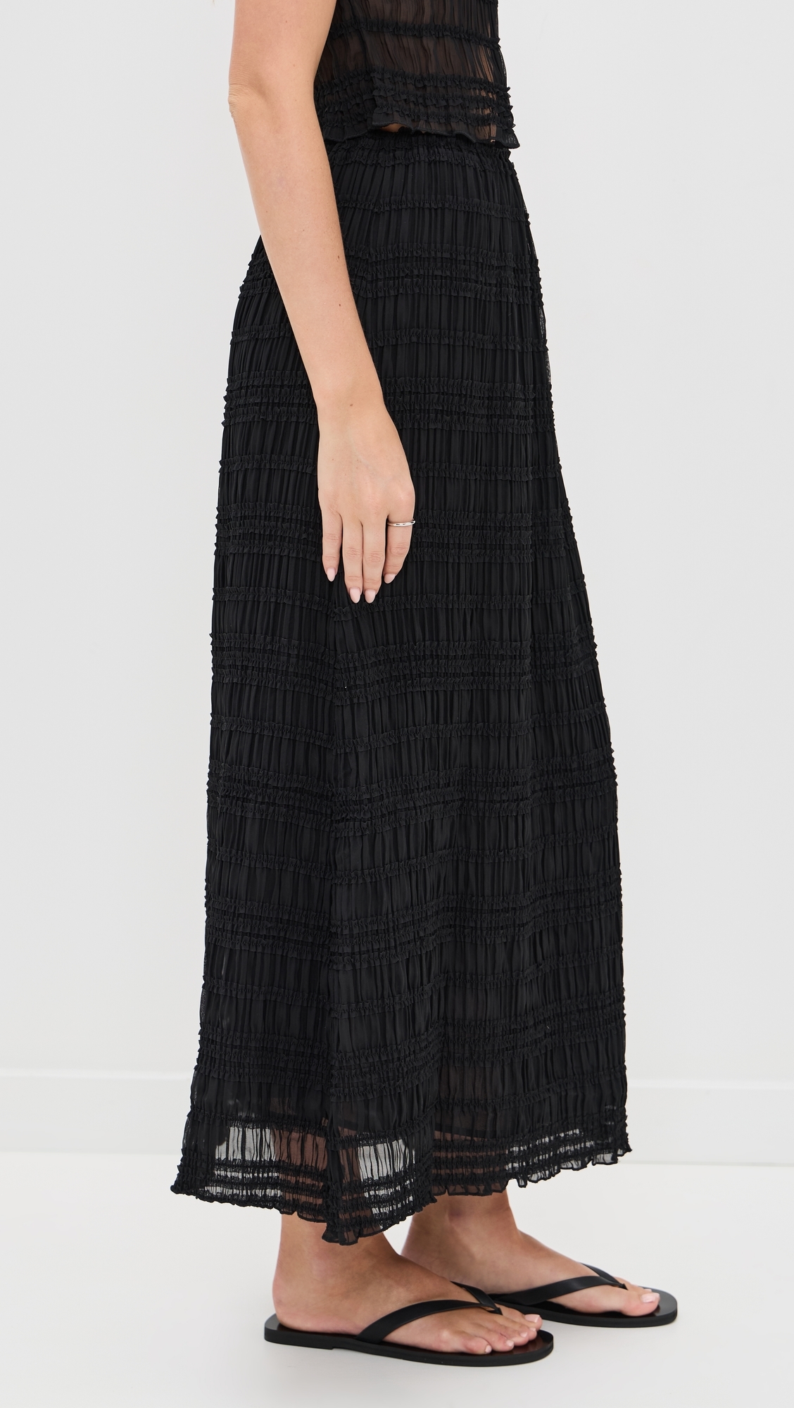 Mia Midi Skirt Black
