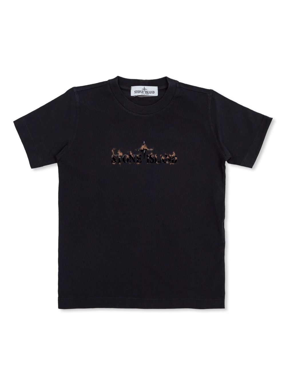 Compass-print cotton T-shirt - Black